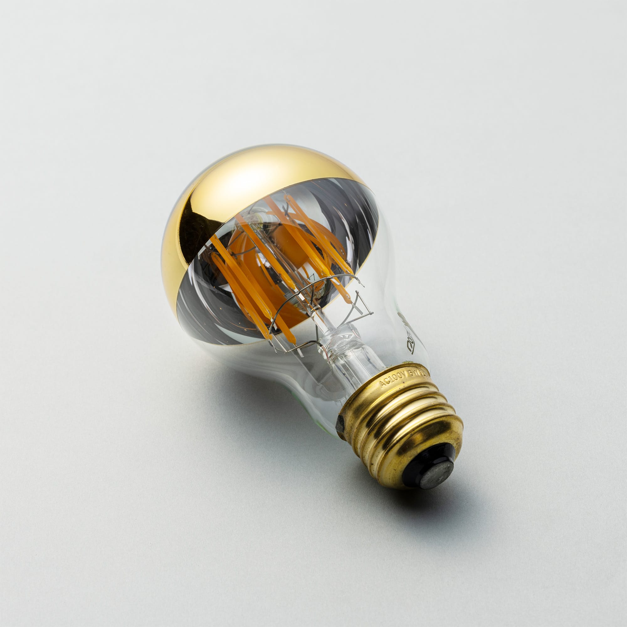 ミラーLED電球 φ60(E26)40W相当 ゴールド 2200K電球色 LT-BB007-03-G141