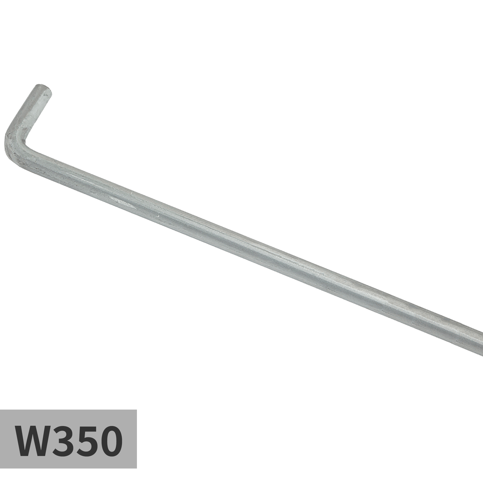 溶融亜鉛メッキの把手 φ9 W350