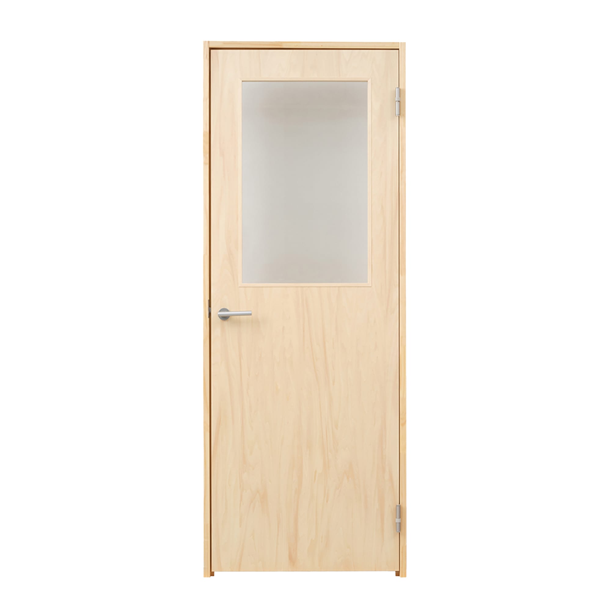 木製ユニットドア ガラス開き戸 シナ DW-DR012-02-G191